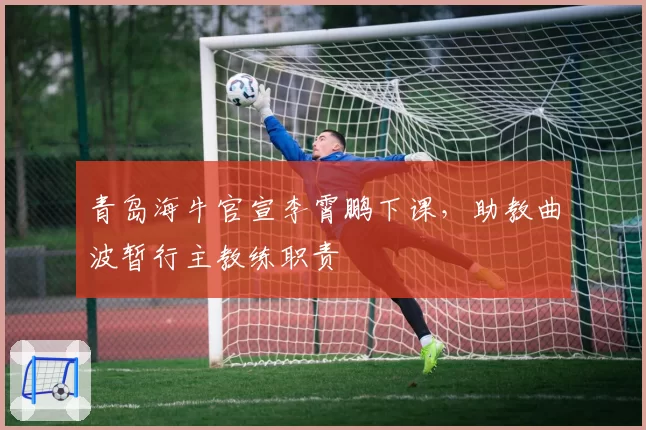 青岛海牛官宣李霄鹏下课,助教曲波暂行主教练职责