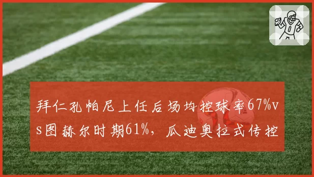 拜仁孔帕尼上任后场均控球率67%vs图赫尔时期61%，瓜迪奥拉式传控真能驾驭德甲？